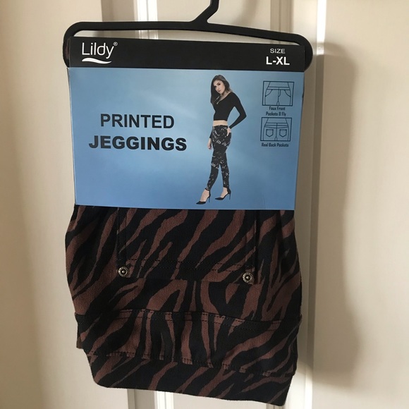 lildy printed jeggings